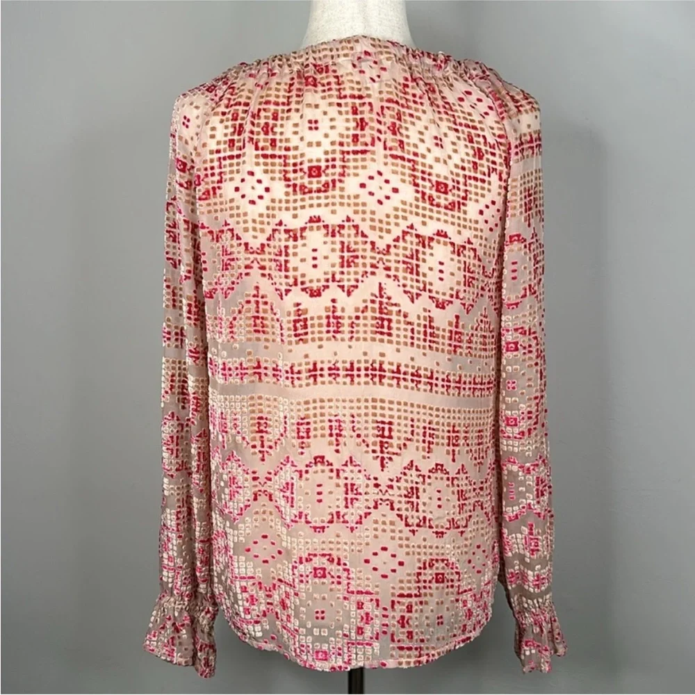Sundance Silk Textured Burnout Top - Picture 2 of 5